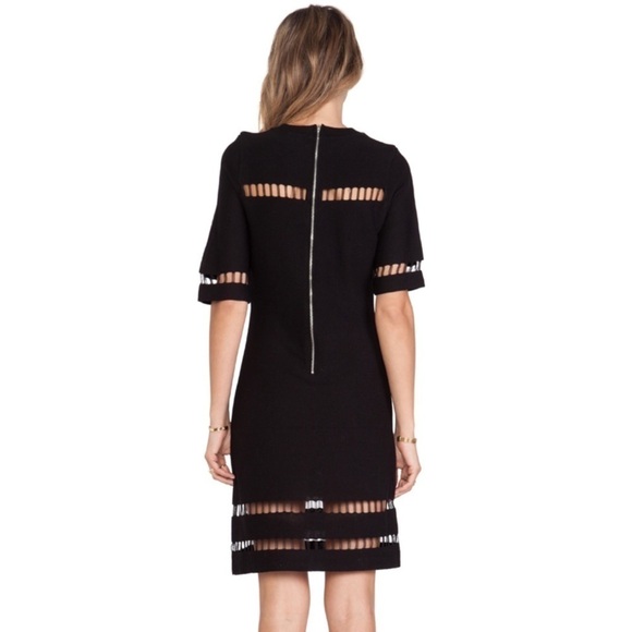 J.o.a. Short sleeve cutout Dress in Black - Picture 4 of 11